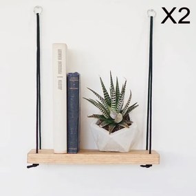 KÉSZLET 2x Fali polc fenyő