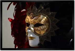 Poszterek keretben 60x40 Velencei maszk