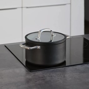 Indukciós tűzhelyhez alkalmas edény fedővel-kerámia felülettel 5,5 l Meda 3.0 – FABINI