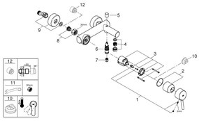 GROHE 32211001 - CONCETTO DN 15 kádcsaptelep, fényes króm