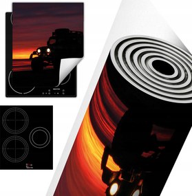 Tűzhelyvédő Szőnyeg Asztali Dekoráció 45x52 Jeep tájkép