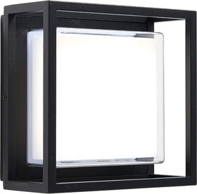 ENDON 79200 ARLOW Modern Kültéri Fali Lámpa Fekete, Átlátszó LED IP44