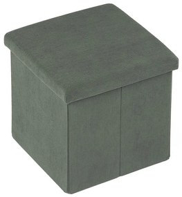 Zöld Corduroy Tárolós Puff. TAB-471 GRN6