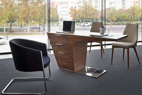 BROKER design íróasztal - 150cm - dió