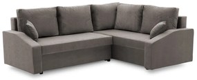 Grande Plus sarokkanapé, jobboldali, szövet anyag, szürke