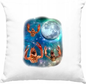 Rák párna Vicces mém Hold Fehér