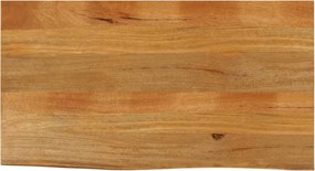 vidaXL tömör mangófa természetes élű asztallap 120 x 60 x 2,5 cm