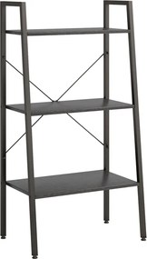 vidaXL 3 szintes fekete állópolc 56 x 35 x 108 cm