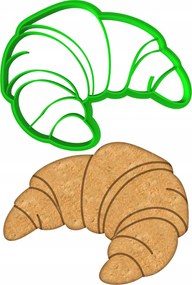 Mézeskalács lyukasztó Keksz Zsíros Csütörtök croissant 9cm