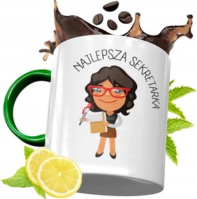 Zöld Bögre Titkárnőnek Születésnapi Ajándék Nyomtatott Fotóval