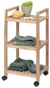 Natúr színű fürdőszobai polcos állvány 35x72 cm Acina – Wenko