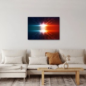 Absztrakt kép az aktív töltés (70x50 cm)