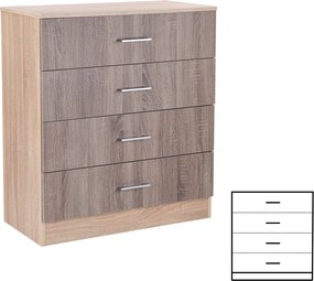 Miami komód 4 fiókos 80x92 cm yorki tölgy-sonoma tölgy