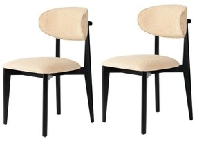 Lionte Beige and Black étkezőszék szett, 2 db