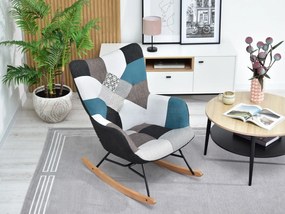Fotel Sibyla (patchwork + fekete bükk). Akció -15%. 1110396