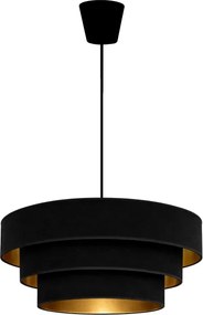 BRILAGI - LUNETA kábeles függőlámpa 1xE27/60W/230V, átmérő 40 cm, fekete/arany