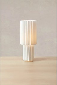 Fehér asztali lámpa textil búrával (magasság 45 cm) Catis – Markslöjd