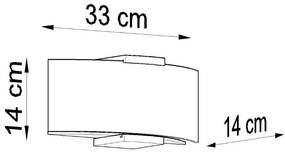 Fehér fali lámpa Eva – Nice Lamps