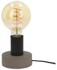 Aldabra Enar asztali lámpa E27-es foglalat, 1 izzós, 25W szürke-fekete