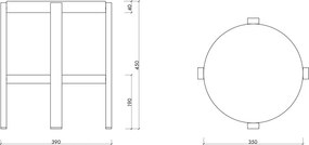 Sárga acél ülőke Doon – noo.ma