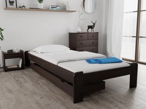 ADA ágy 120 x 200 cm, diófa Ágyrács: Ágyrács nélkül, Matrac: Deluxe 10 cm matrac