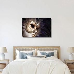 Egy maszkkal ellátott szobor képe (90x60 cm)