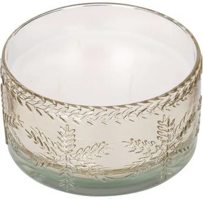 Glass snowflake gyertya üvegben, 350 g, arany, 15 x 8 cm