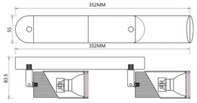 Spotlámpa NEO 2xGU10/8W/230V fehér