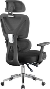 Irodai szék, fekete/króm, DEMOS