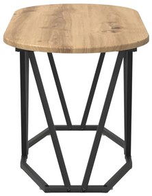 Kávézóasztal Mesteri Tölgy 80x40x40,5 cm Műanyag és Fém