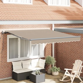 Automatikus Behúzható Napellenző Bézs 300x250 cm