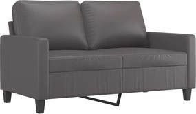 vidaXL 2 személyes szürke műbőr kanapé 120 cm