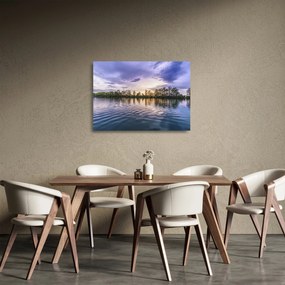 Tó képe (üvegen) (70x50 cm)