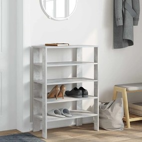 betonszürke szerelt fa cipőtartó 61x32x87,5 cm