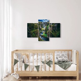 Kép - Folyó a sziklás völgyben (90x60 cm)