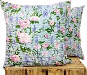 Párnahuzat kéregből Extra virágos rét Provence-ban szürke 30x50 virágos