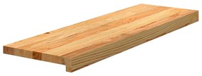 2 db tömör tölgyfa világosbarna lépcsőfokok 80x25x2 cm