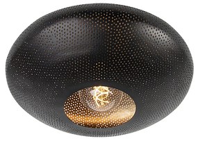 Intelligens mennyezeti lámpa fekete arannyal 40 cm Wifi G95 - Radiance