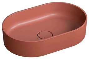 OMNIRES OVOUNTE - OVO 55x36 cm mosdó, dolomit, matt terrakotta