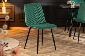 AMAZONAS modern bársony szék - zöld