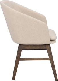 Bézs kárpitozott étkezőfotel szett 2 db-os Windham – Rowico