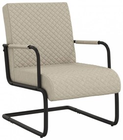Világosszürke konzolos műbőr szék