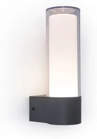 LED lámpatest , kültéri , fali , 9.5W , RGB , CCT , dimmelhető , szürke , IP44 , LUTEC CONNECT , DROPA