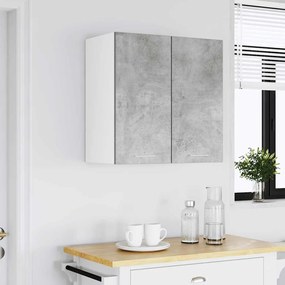 betonszürke szerelt fa konyhai fali szekrény 60x31x60 cm