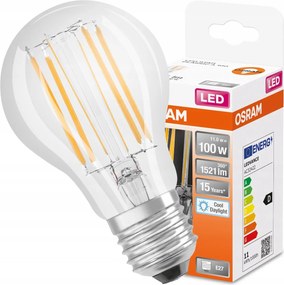 Led izzó E27 A60 11W 100W 6500K Filament Osram
