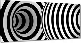 Festmények 180x90 Absztrakt fekete-fehér