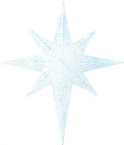Fehér Csillag Alakú Kültéri Karácsonyi LED Fény 67 cm OSMA Beliani