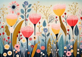 Poszter 100x70cm Álmok kertje