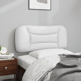 fehér műbőr fejtámla párna 80 cm