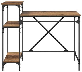 vidaXL Asztal Öreg fa 105 x 50 x 90 cm Faanyag